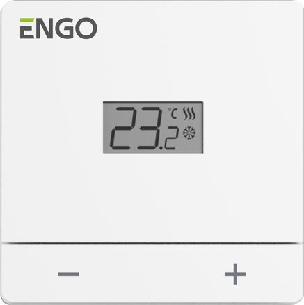 Engo Przewodowy regulator temperatury, biały zasilanie sieciowe 230V EASY230W