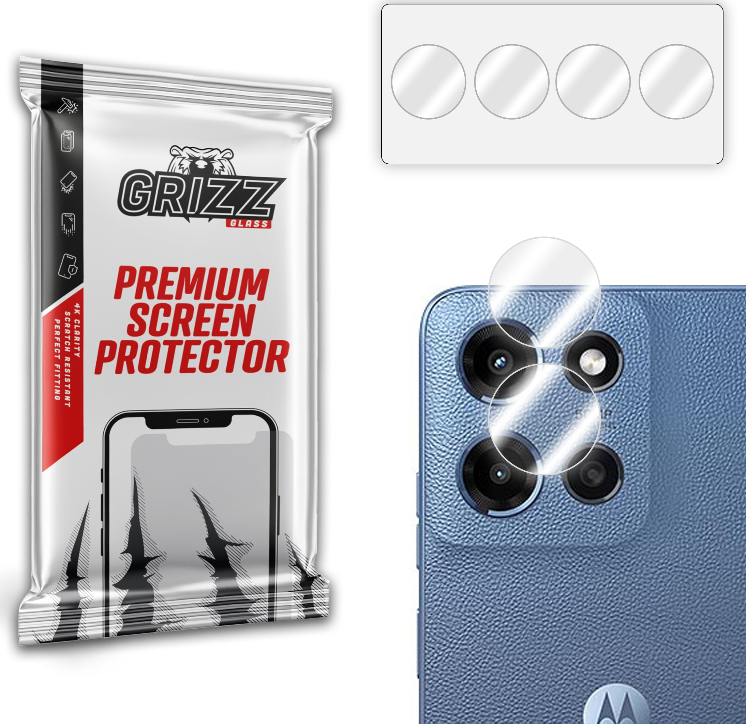 Szkło na aparat GrizzGlass HybridGlass Camera do Motorola Moto G 2025