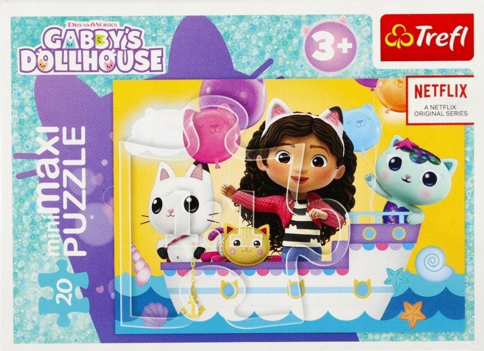 Trefl Puzzle Kolorowy dzień Gabby 4 20 elementów (21159)