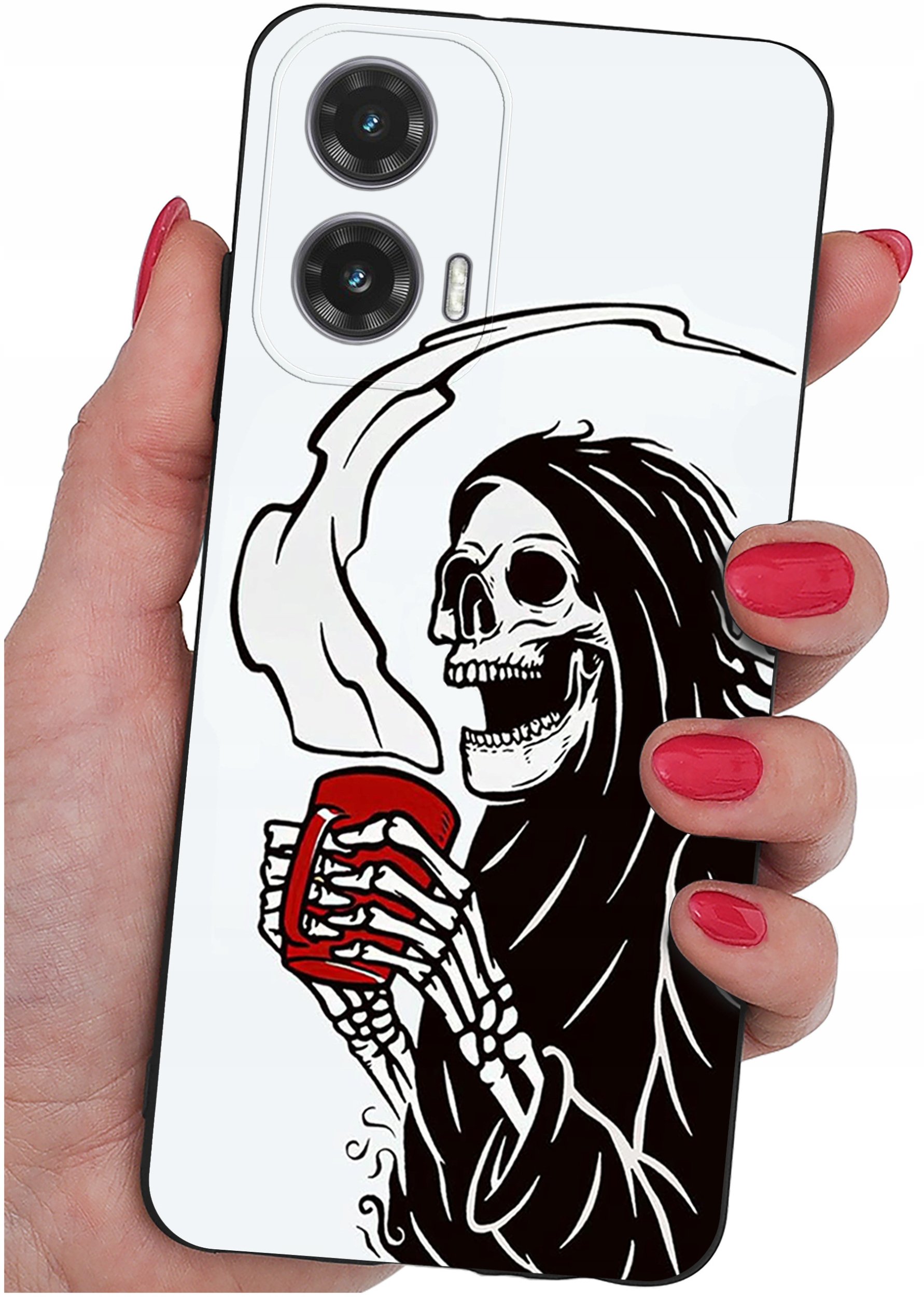 Etui do Motorola Moto G35 5G WZORY |SILIKONOWE MATT CASE + SZKŁO 9H