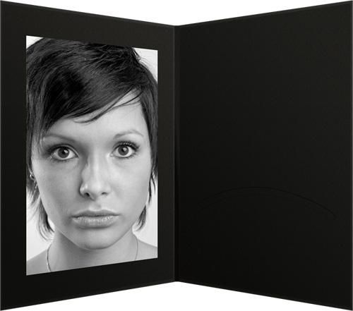 Daiber Portrait folders w. passepartout 13x18 black