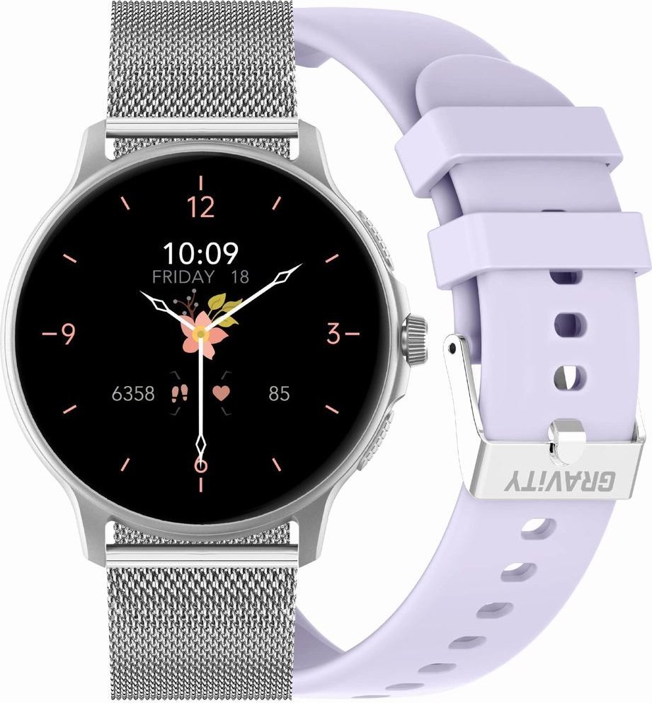 Smartwatch Gravity GT12-8 Srebrny (GT12-6)