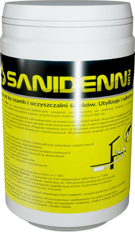 Biobakt Sanidenn Plus UTYLIZATOR DO OCZYSZCZALNI 900 gr