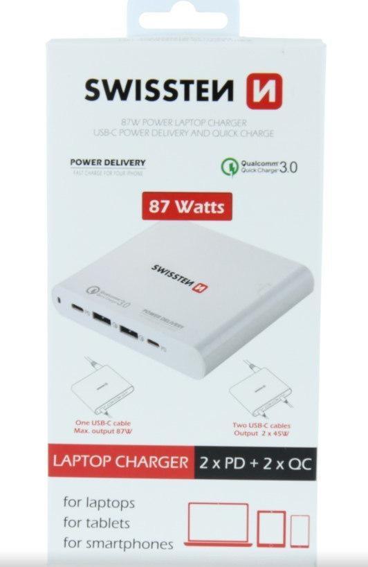 Zasilacz do laptopa Swissten 87 W, 4.3 A, 20 V (22013340)