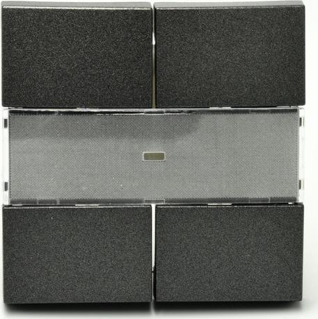 Efapel EFAPEL LOGUS90 KLAWISZ DO 4-KROTNEGO PRZYCISKU SENSOROWEGO NISKONAPIĘCIOWEGO GRAFIT 90600 TIS