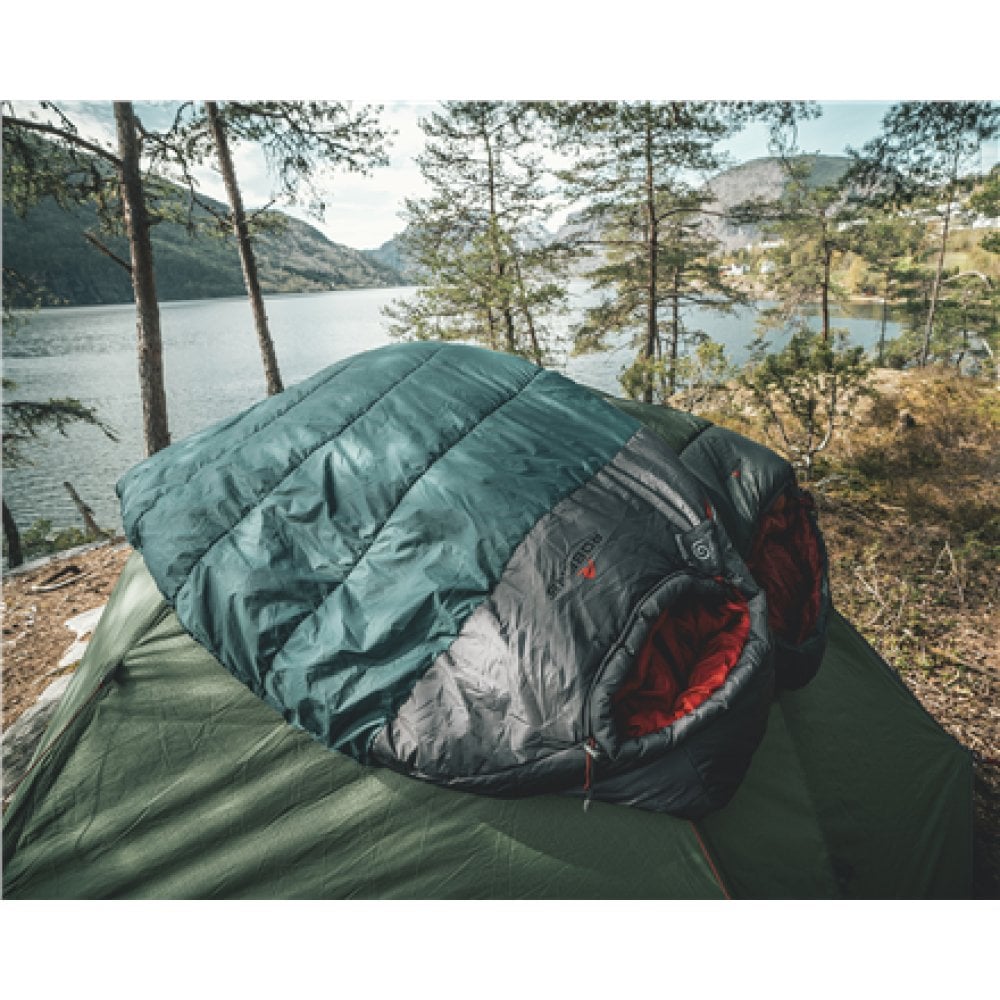 Outwell Spire I -1°C Left-Zipper Insulated Sleeping Bag for Cold Conditions, Mėlyna | Outwell