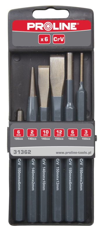Pro-Line Zestaw wybijaków przecinaków i punktaków 6szt. 31362