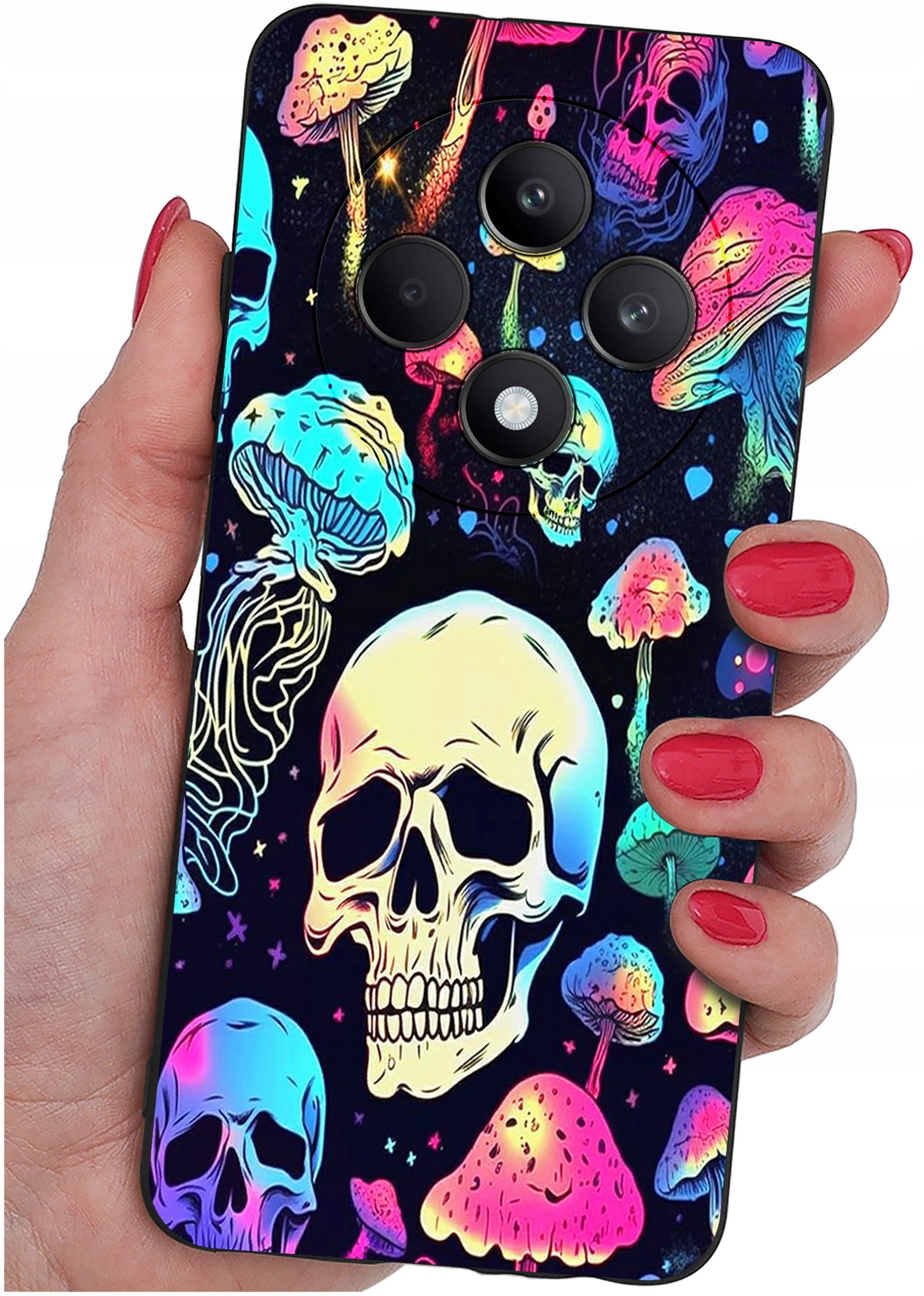 Etui do Oppo Reno 12 F 5G | 12 FS 5G WZORY |SILIKONOWE MATT CASE + SZKŁO 9H