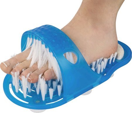 Well Life Szczotka do pedicure z pumeksem do mycia i masażu stóp pod prysznic