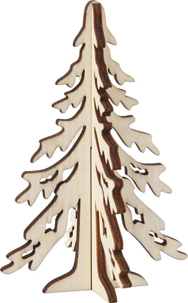 Creativ Company Choinka Naturalna ze sklejki H: 12,5 cm