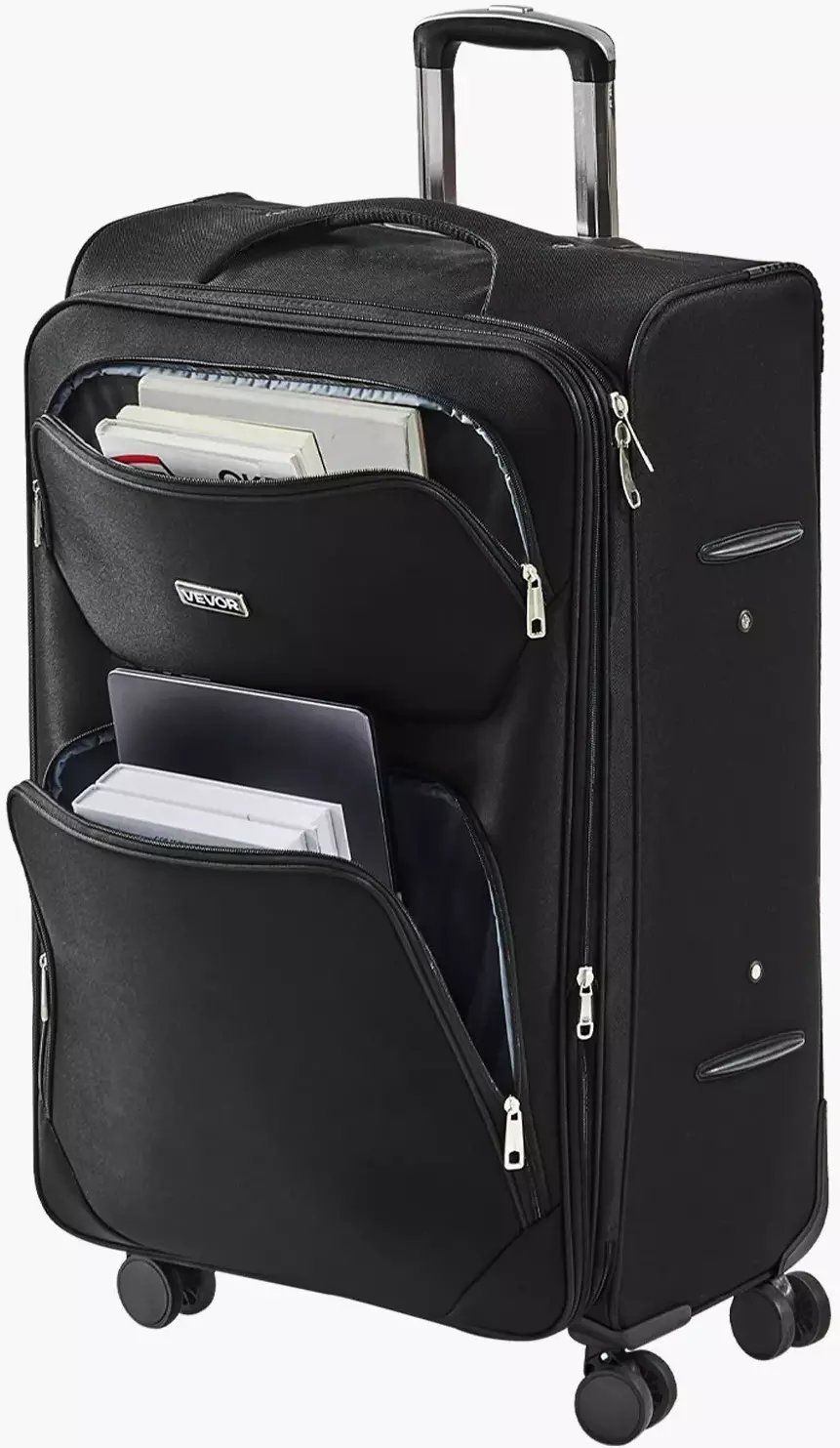 Walizka duża 71cm miękka rozszerzana na kółkach TSA lekka podróż