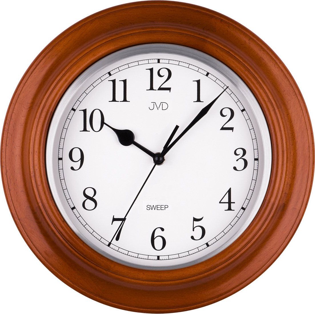 JVD Zegar ścienny drewniany cichy (NS27043.41)