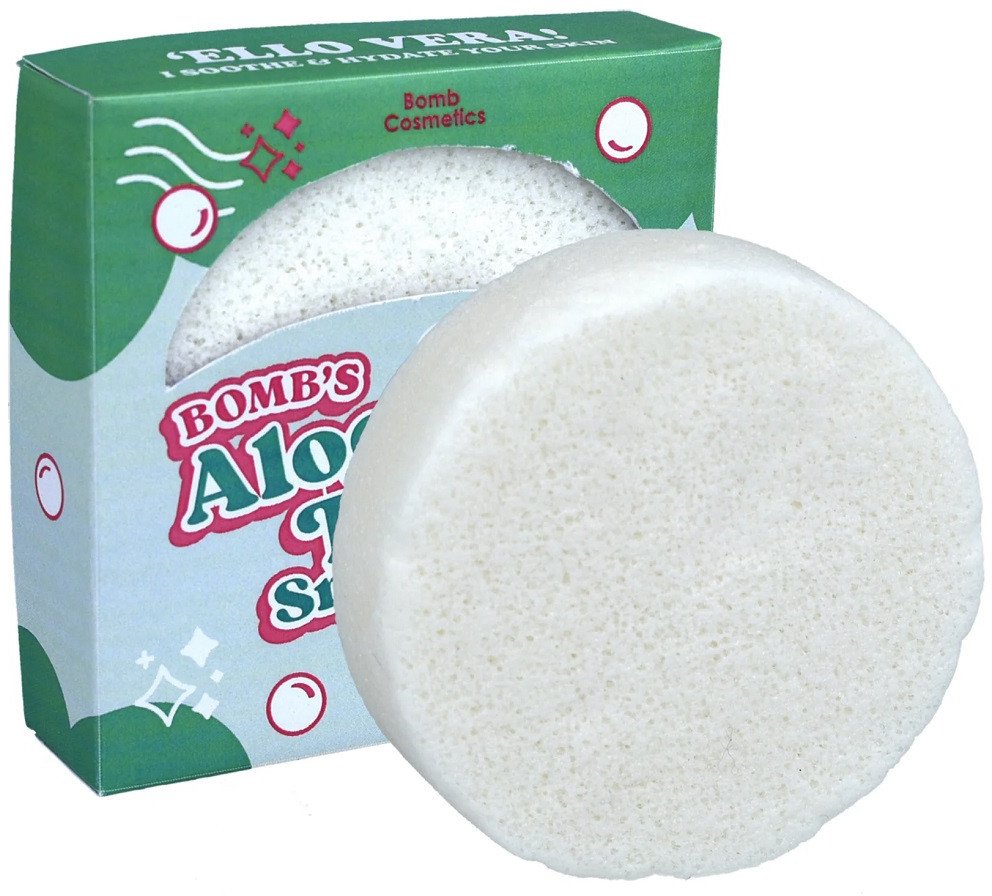 Bomb Cosmetics Aloe There Smooth Skin Facial Sponge gąbka do twarzy z aloesem