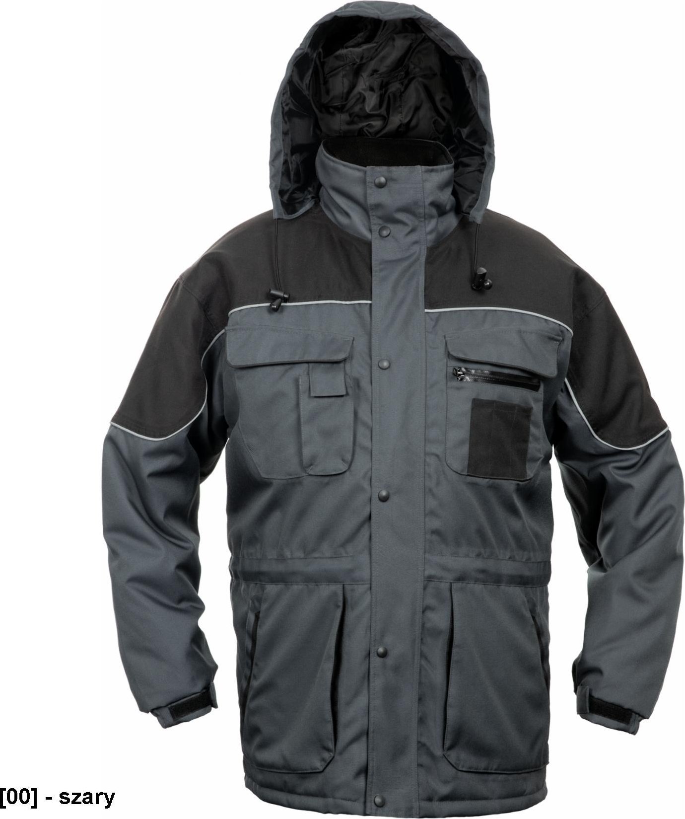 CERVA ULTIMO - kurtka wodoodporna, ocieplana z kapturem - niebieski L