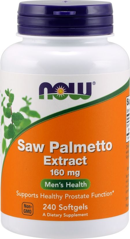 NOW Foods NOW Foods - Saw Palmetto, 160 mg, 240 kapsułek miękkich