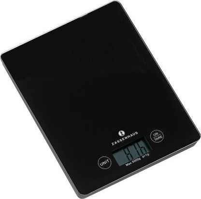 Waga kuchenna Zassenhaus elektroniczna 16,5x21,5 cm czarna