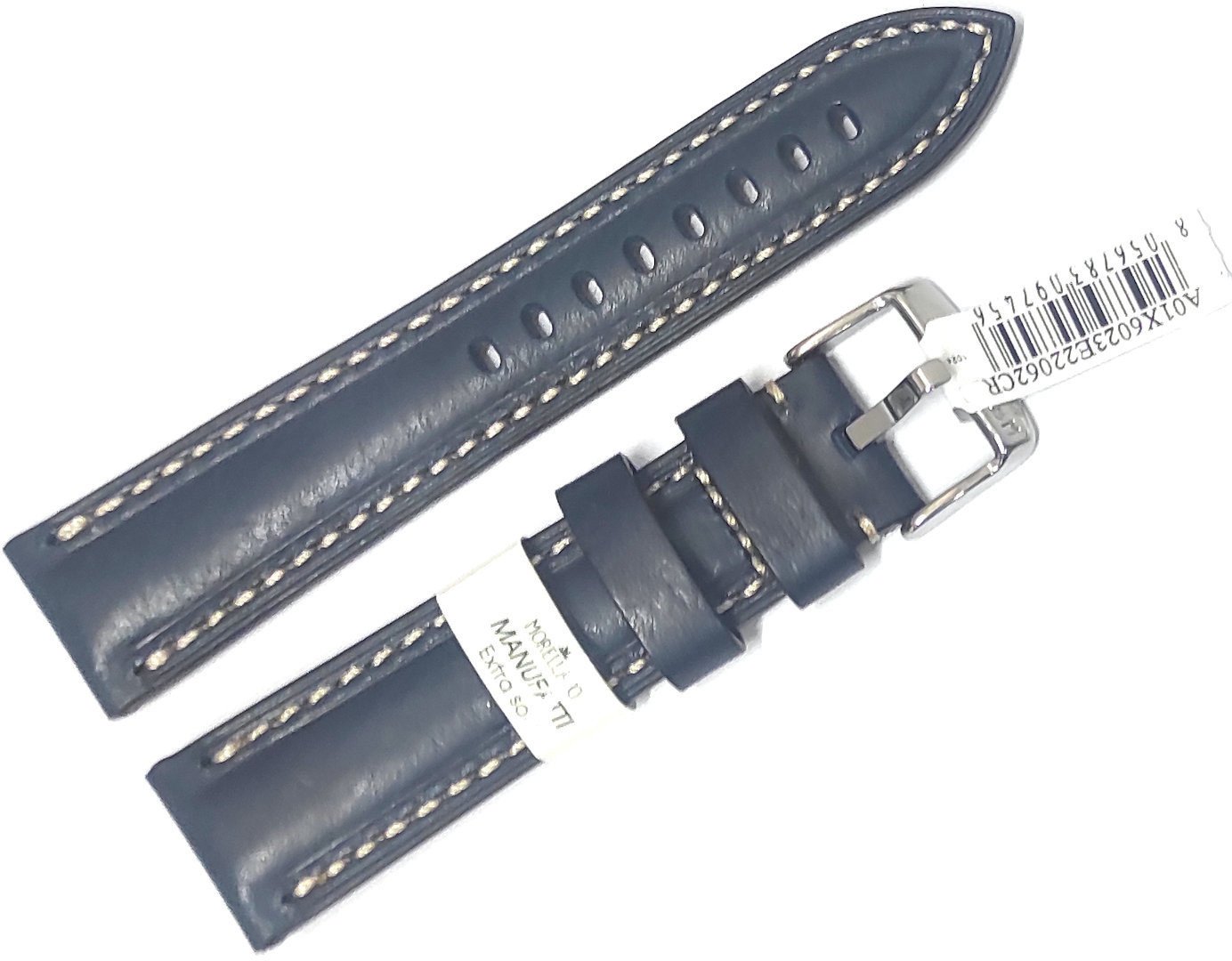 Skórzany pasek do zegarka 24 mm Morellato A01X6023E22062CR24 niebieski .