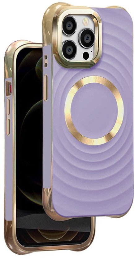 Nakładka Circle Glam Mag do iPhone 13 Pro Max 6,7" fioletowa