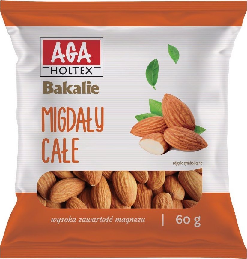Aga Holtex Aga Holtex Migdały całe 60g Bakalie
