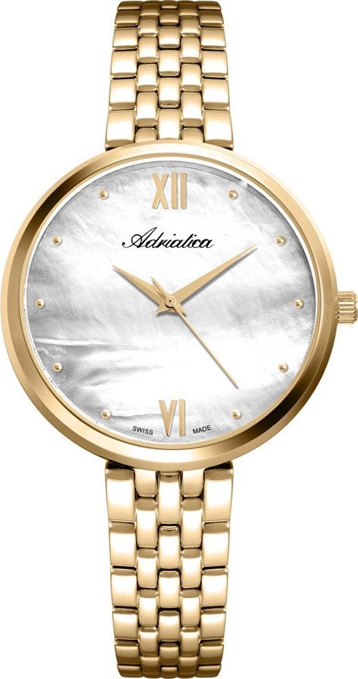 Zegarek Adriatica Zegarek damski Adriatica A3760.118FQ złoty
