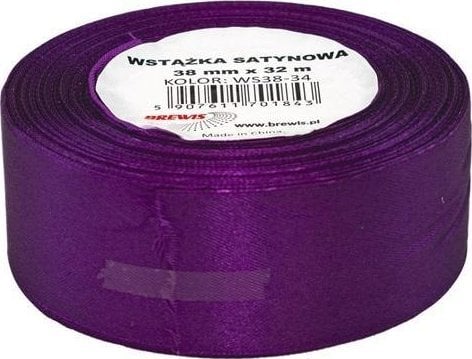 Wstążka satynowa fioletowy 38mmx32m