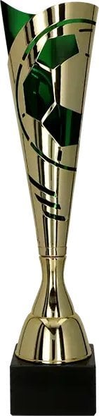 Victoria Sport Puchar metalowy złoto - zielony