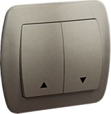 Kontakt-Simon Przycisk żaluzjowy Simon Akord 10A satynowy (AZ1/29)