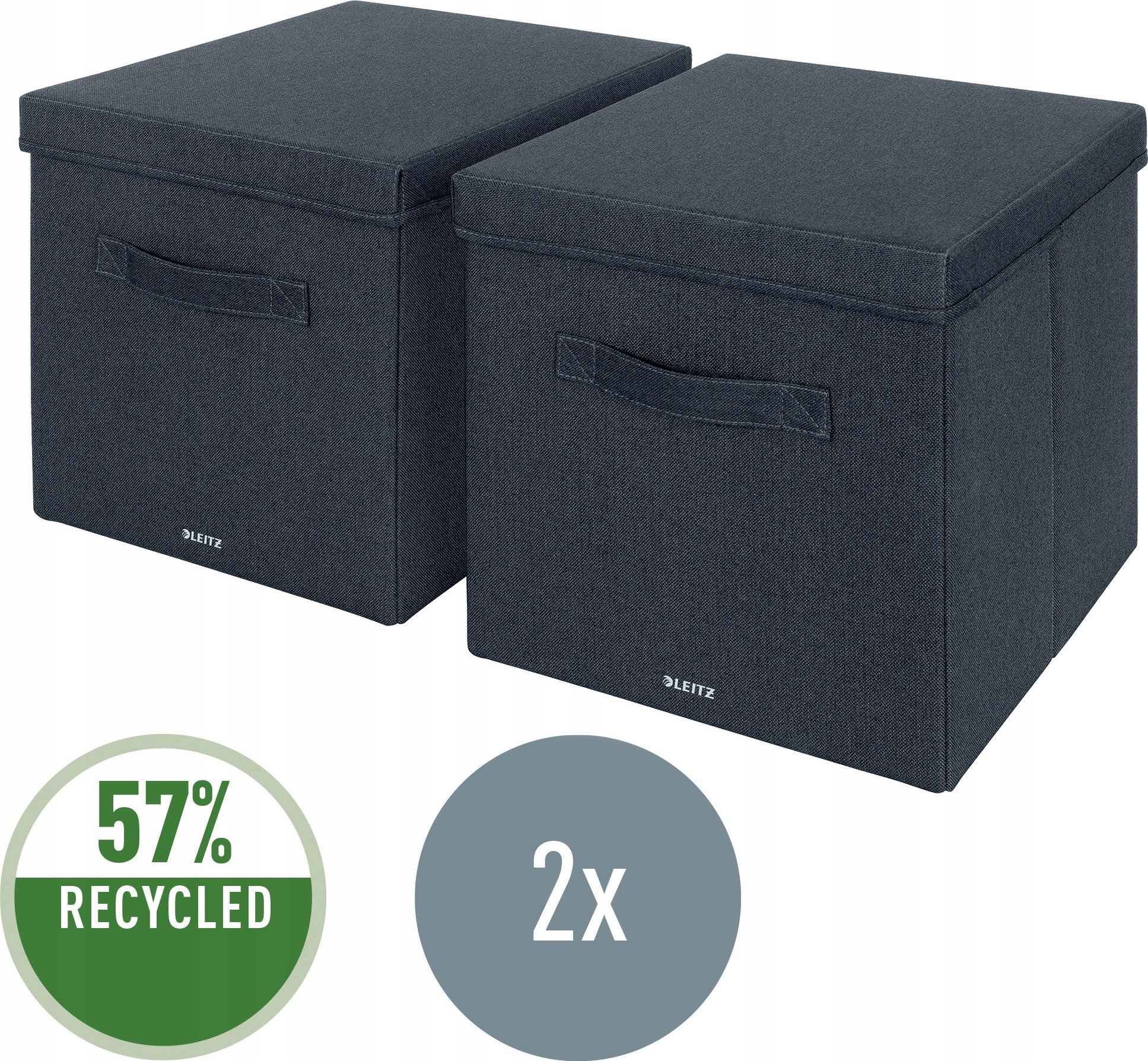 Leitz Leitz 61450089, Cardboard, Fabric, Grey, 330 mm, 325 mm, 380 mm, 1.24 kg