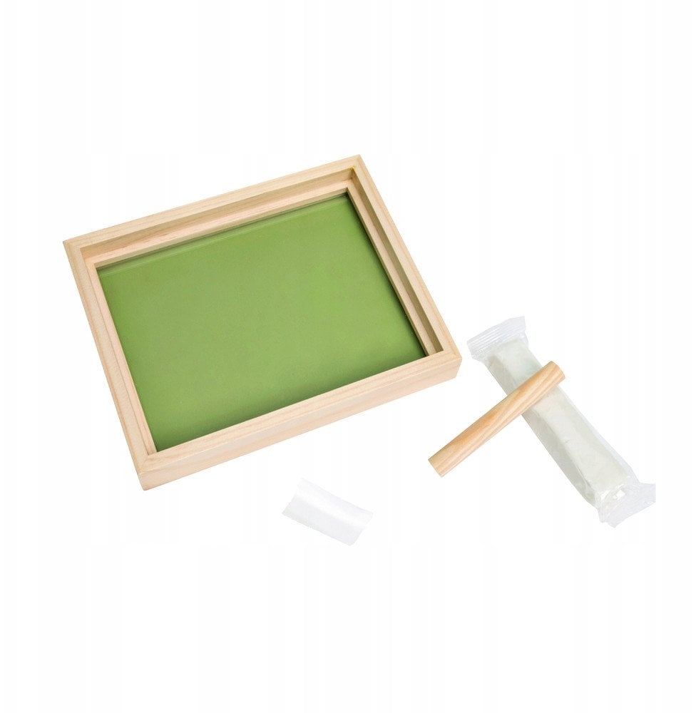 Akcija! Baby Art Pure Frame wooden komplekts mazuļa pēdiņu vai rociņu nospieduma izveidošanai 3601092030