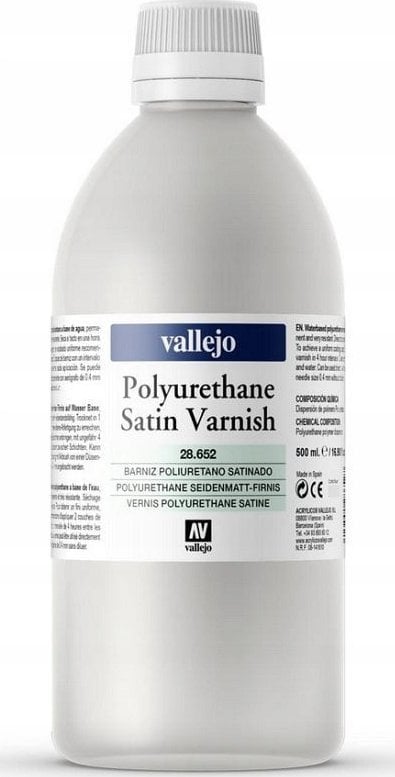 Vallejo Vallejo: Satin Polyurethane Varnish 500ml