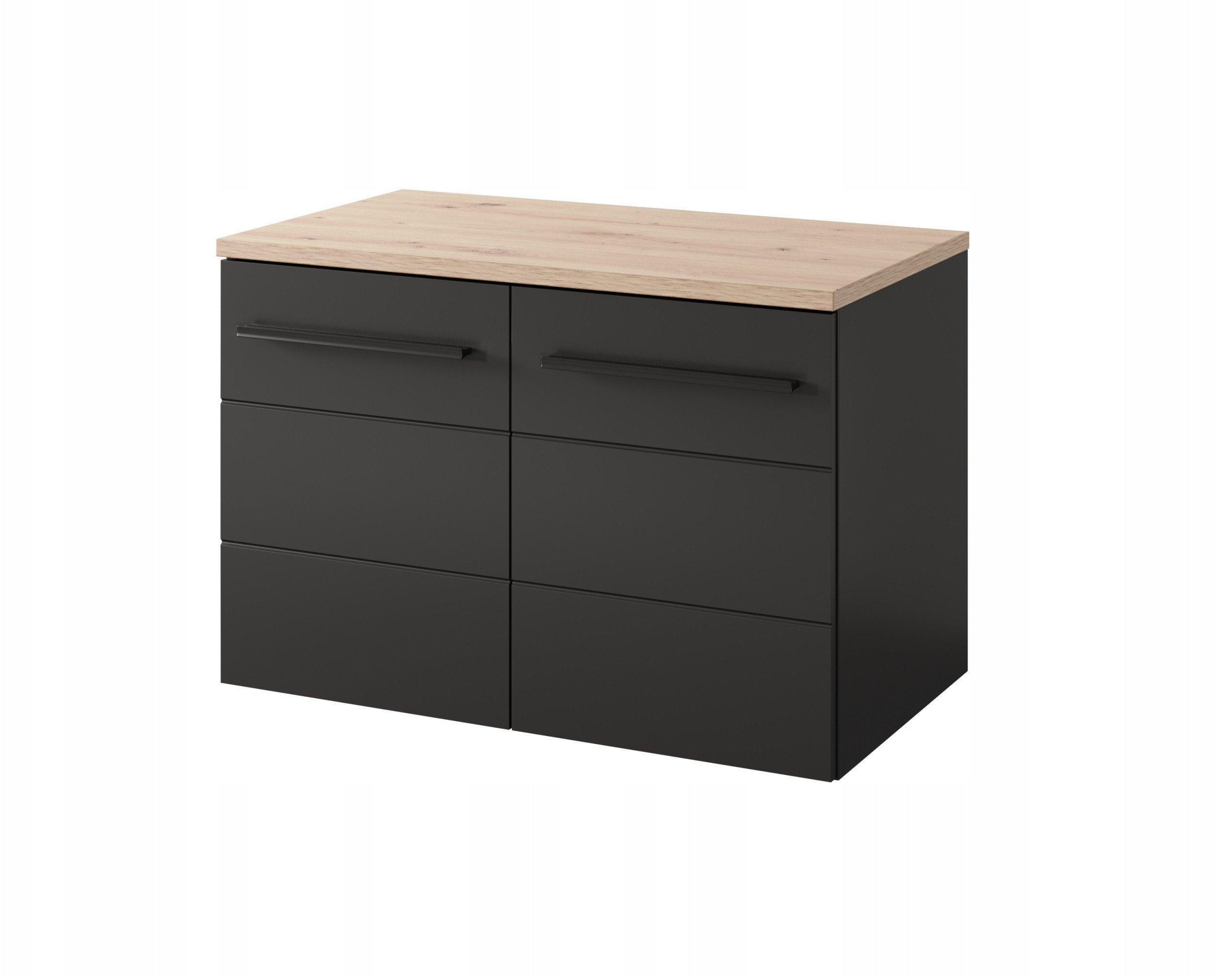 Vonios spintelė Szynaka Meble Swing 36, juoda