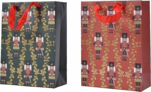 Kaemingk Torebka prezentowa świąteczna dziadek do orzechów 42 cm