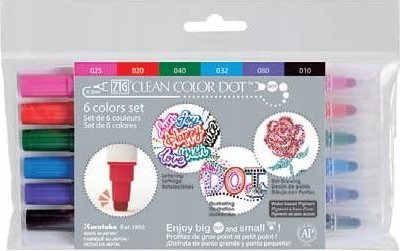 Artequipment Zig Clean Color DOT 6 color set
