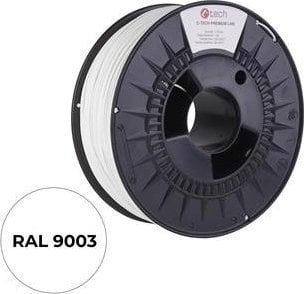 Drukarka 3D C-Tech Nawój druku (filament) PREMIUM LINE, ABS, biały transportowy, RAL9003, 1,75mm, 1kg