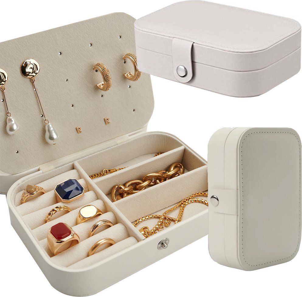 Verk Szkatułka organizer kasetka kuferek na biżuterię elegancka pojemna pudełko Szkatułka organizer kasetka kuferek na biżuterię elegancka pojemna pud