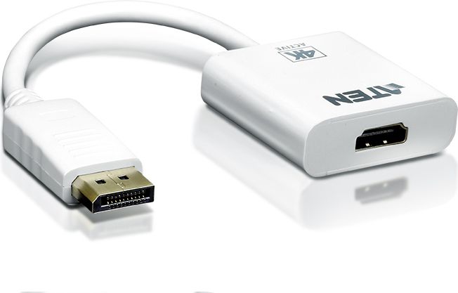 Adapter AV Aten DisplayPort - HDMI biały (VC986-AT)