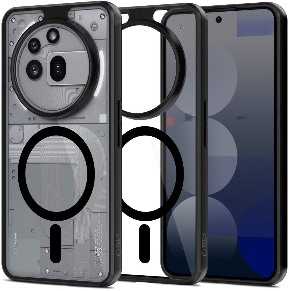 TECH-PROTECT MAGMAT MAGSAFE NOTHING PHONE 3A PRO BLACK/CLEAR