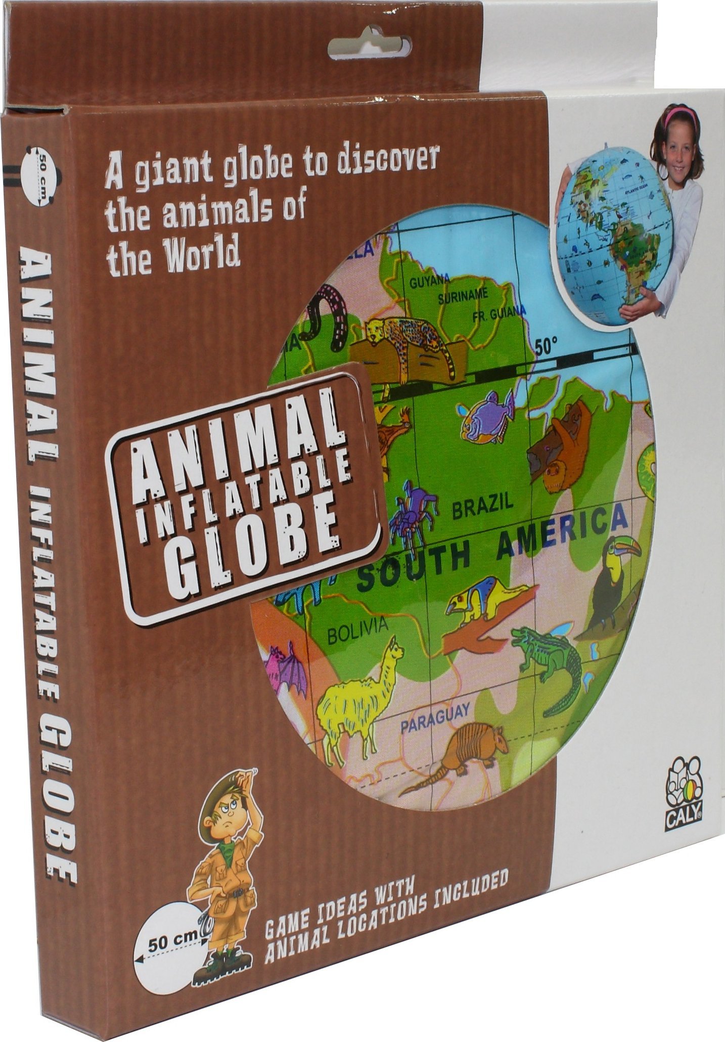 MG Piłka Caly Globus 50 cm - Zwierzęta