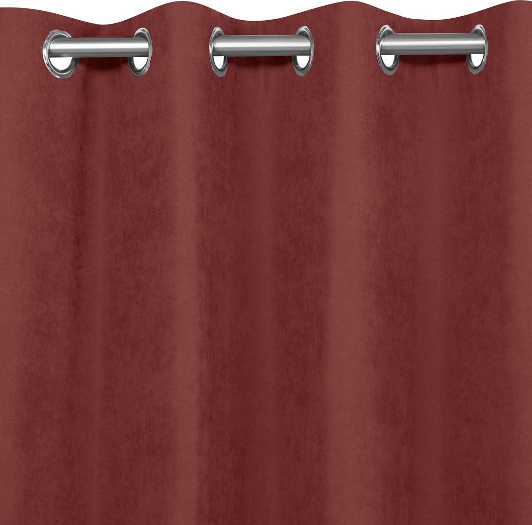 Homede Zasłona MILANA koralowy szenila 136x175 HOMEDE