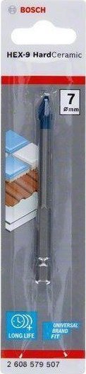 Wiertło Bosch WIERTŁO HEX-9 HARD CERAMIC 7*90MM