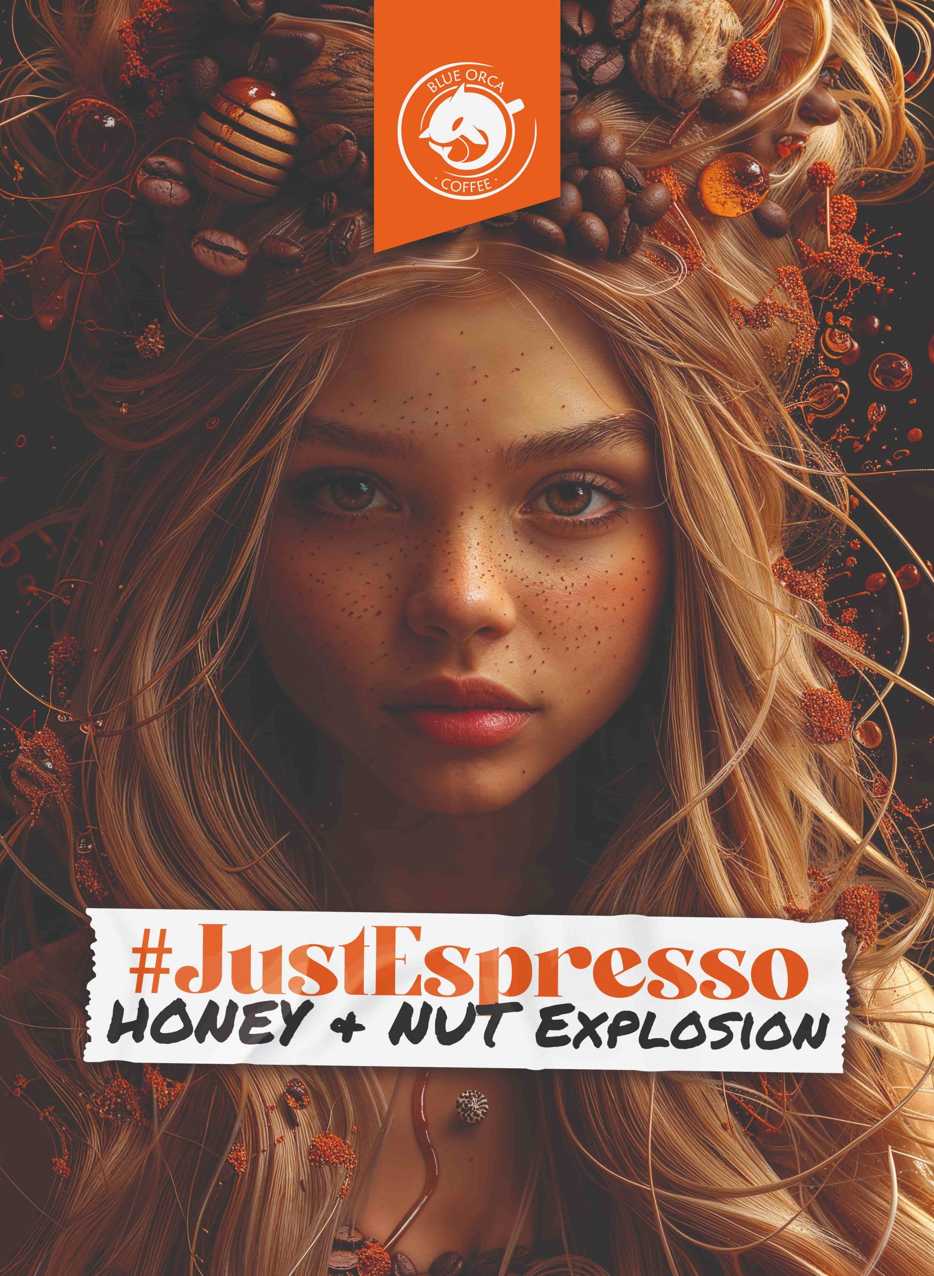 Kawa ziarnista Blue Orca Coffee Kawa ziarnista Espresso Nuts & Honey Explosion 500g