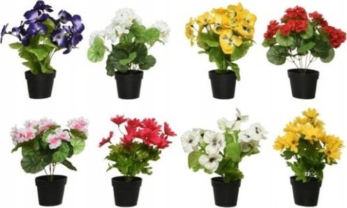 Kaemingk Roślina sztuczna z doniczką z poliestru dekoracyjna 11x20 cm