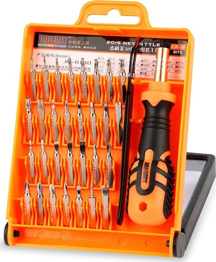 HamRadioShop JAKEMY JM-8100 zestaw śrubokrętów precyzyjnych 32 w 1