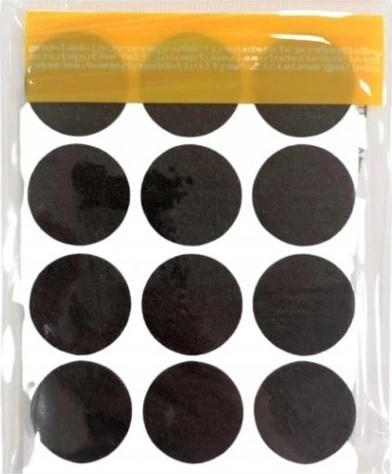 Midas Podkładki filcowe samoprzylepne fi 28mm brązowe 12 szt.