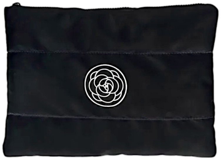 Kosmetyczka damska pikowana duża, wodoodporna czarna 22 x 31cm KS144CZ