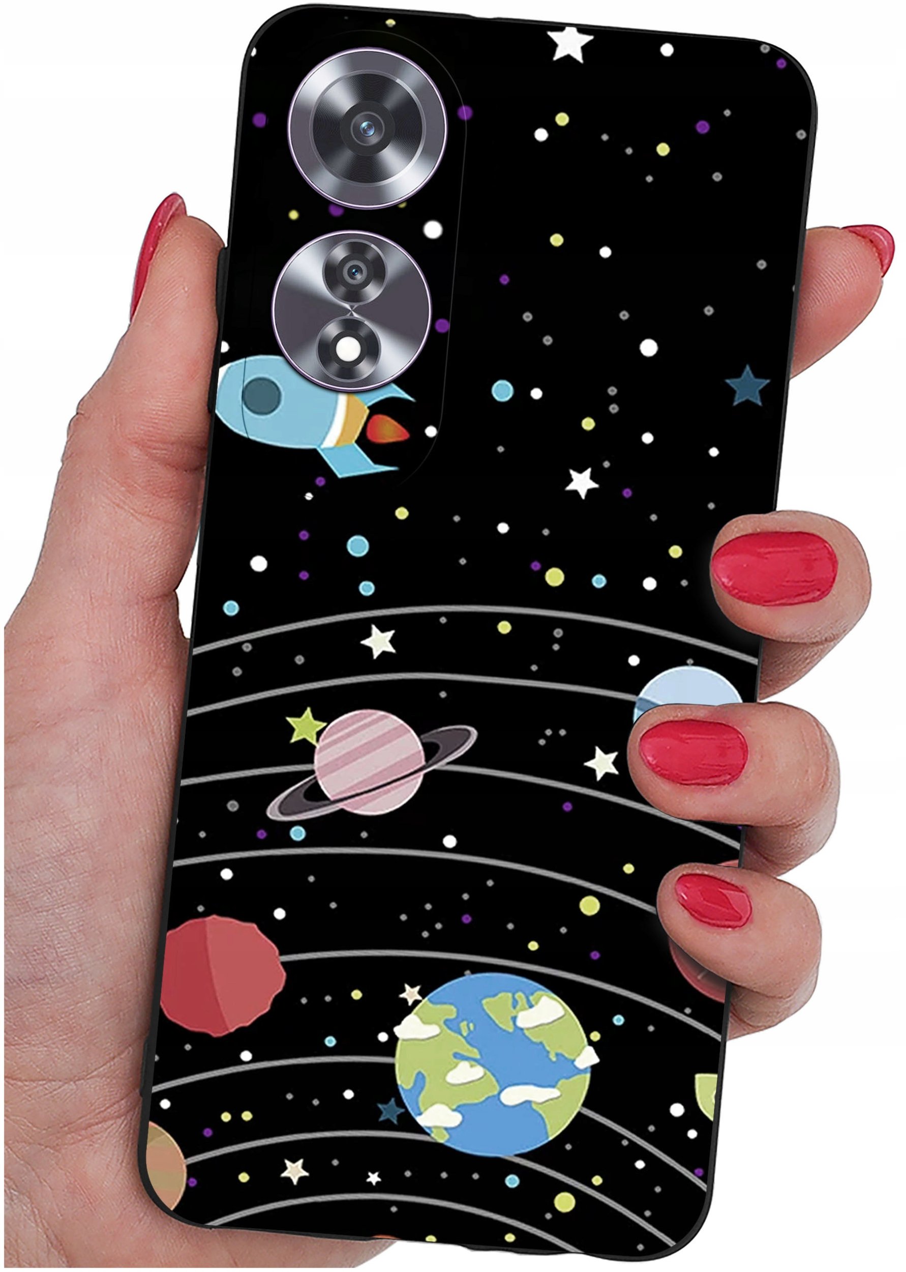 Etui do Oppo A60 4G WZORY |SILIKONOWE MATT CASE + SZKŁO 9H