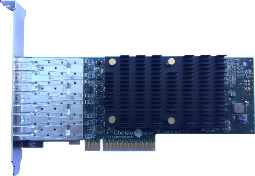 Karta sieciowa Chelsio Quadport U-WireSFP+ (T540-LP-CR)