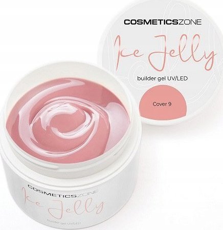 Cosmetics Zone Żel do przedłużania paznokci UV LED galaretka ICE JELLY brudny różowy - Cover 9 - 5ml