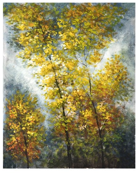 Obraz na płótnie 80x100cm Drzewa jesienią