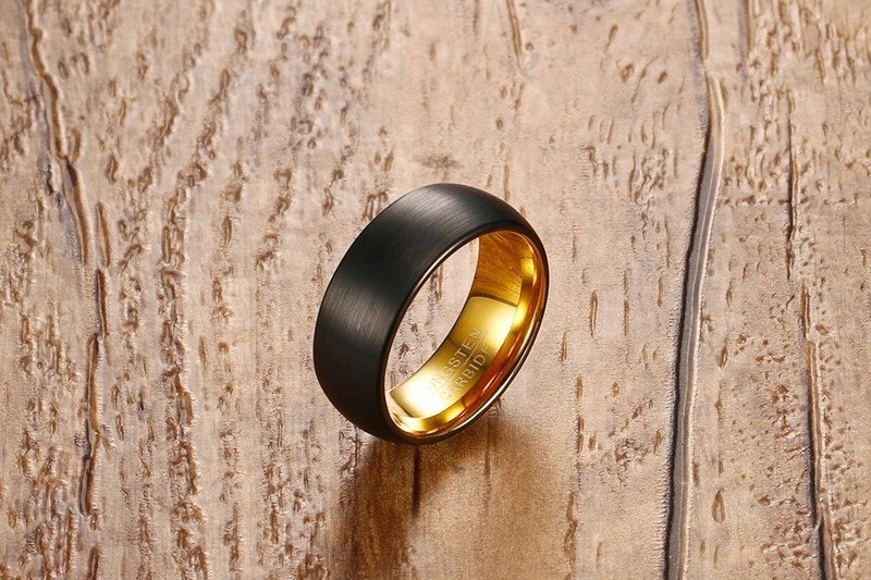 OBRĄCZKA PIERŚCIEŃ z Wolframu WOLFRING EU25 US11
